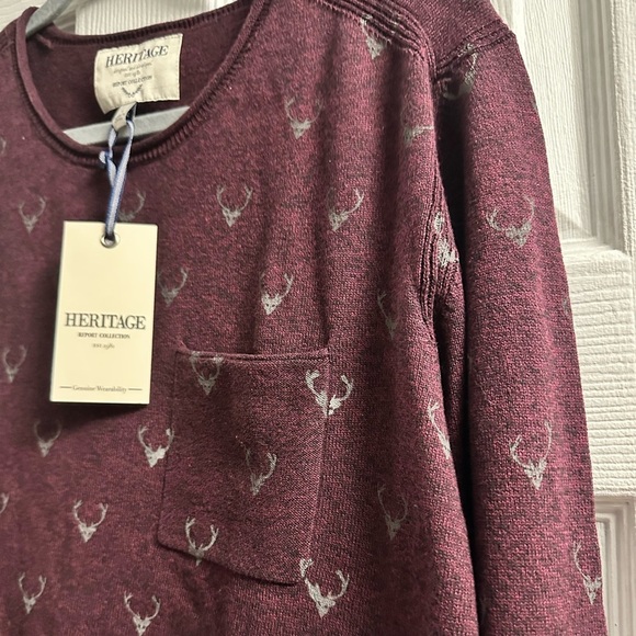 🆕 Heritage Report Collection Sweater Large - Picture 2 of 8